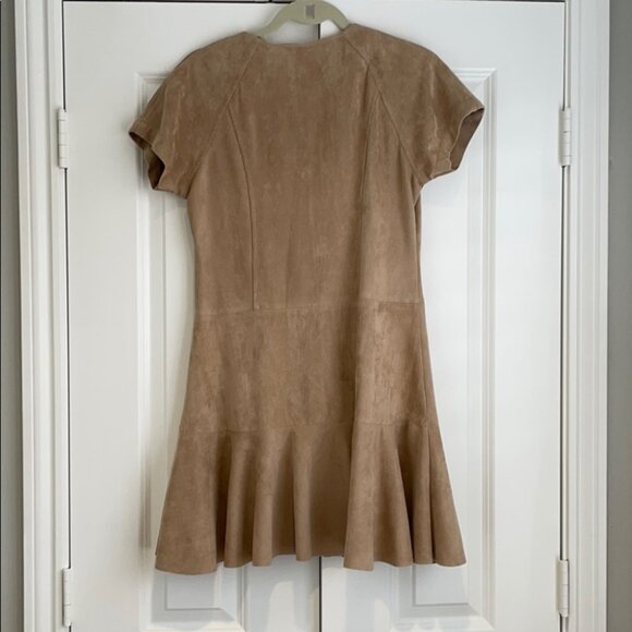 Fate front zipper suede dress - Picture 2 of 4